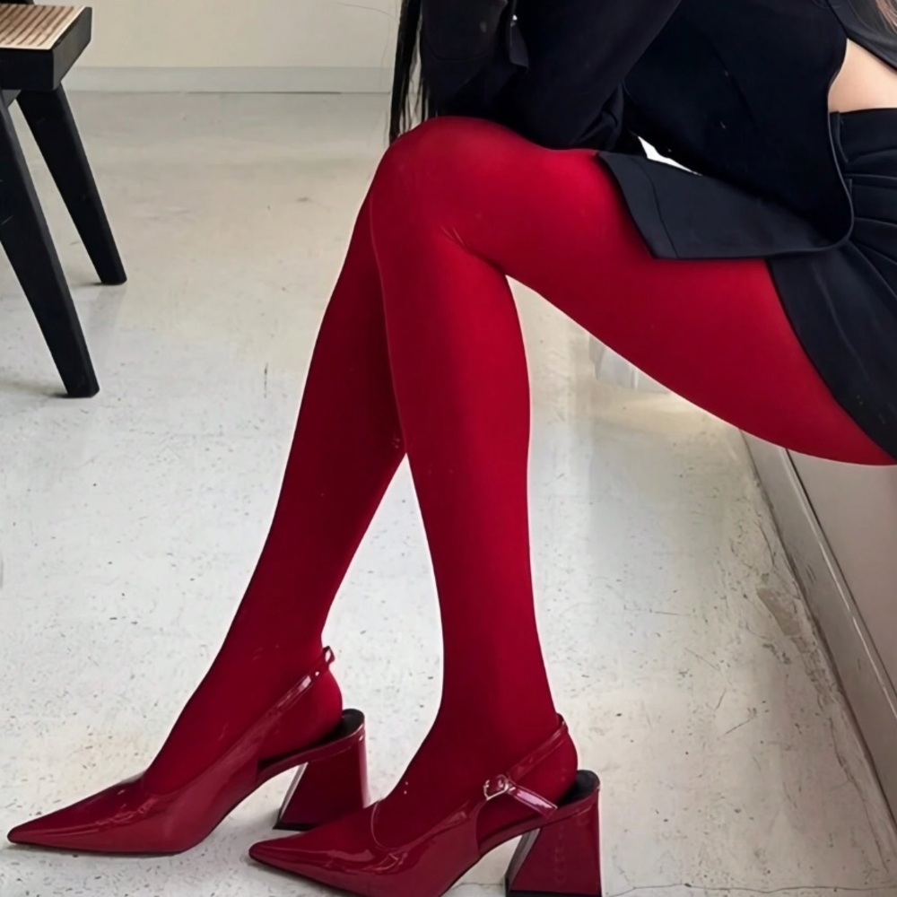 🆕 High Waisted Opaque Stockings